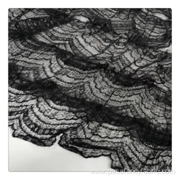wedding dresses fabrics ruffle tulle feather trim fabric black lace sewing